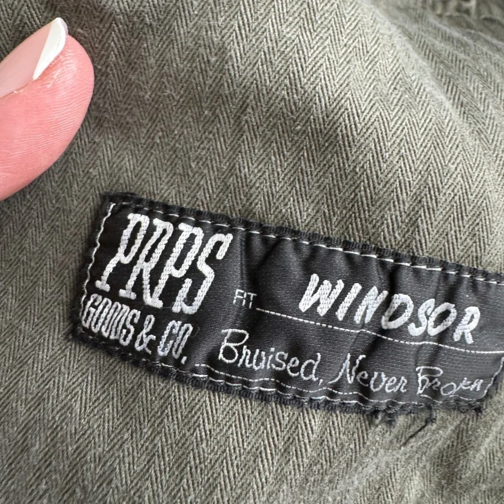 PRPS Goods & Co Mens Windsor Fit Distressed Gray Paint Splatter Slim Jeans 38‎